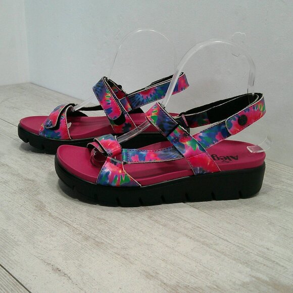 Alegria Henna Blast Off Slingback Sandal Bold Tye Die 6 - 6.5 / EU 36 - Picture 2 of 8